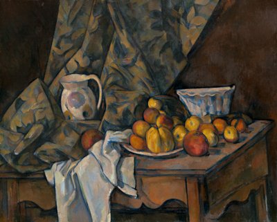 Elma ve Şeftali ile Natürmort by Paul Cézanne