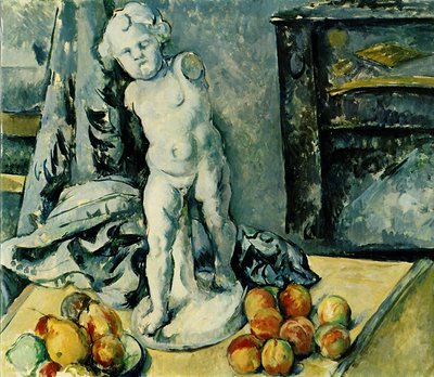Alçı Aşk Tanrısı ile Natürmort LAmour en plâtre, 1895 by Paul Cézanne
