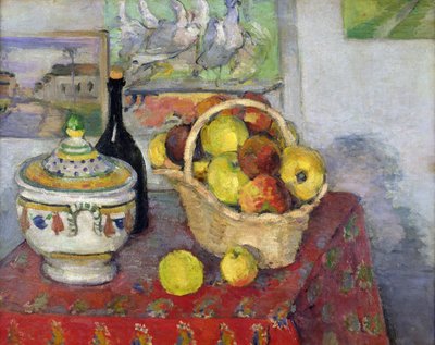 Tureen ile Natürmort, c.1877 by Paul Cézanne