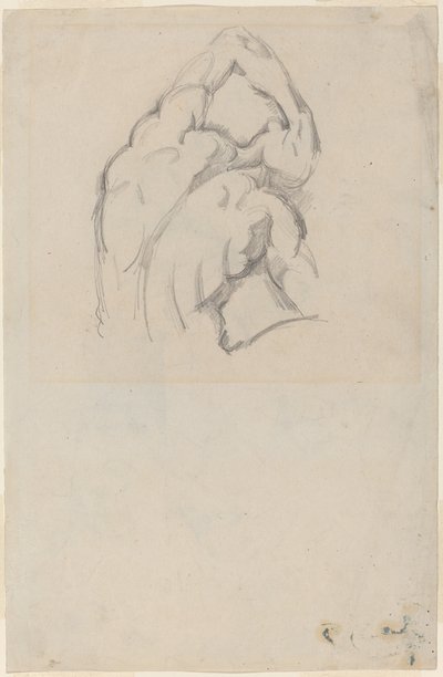 "Ecorché" çalışması [recto] by Paul Cézanne