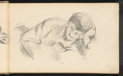 Dirseğine Dayanan Ressamın Oğlu, c. 1887. by Paul Cézanne