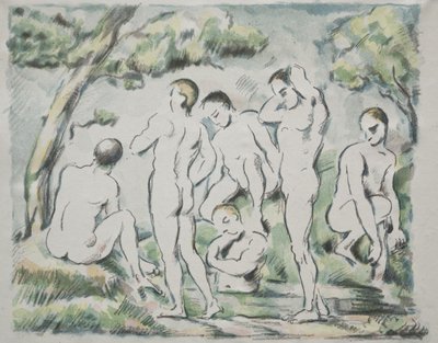 Yıkananlar by Paul Cézanne