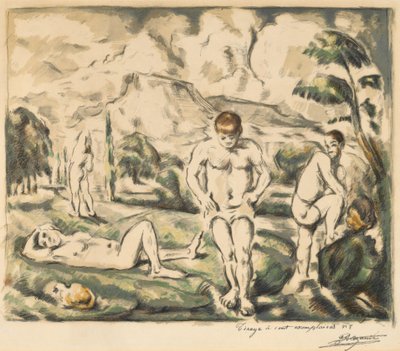 Yıkananlar Büyük Tabak, 1896-1897. by Paul Cézanne