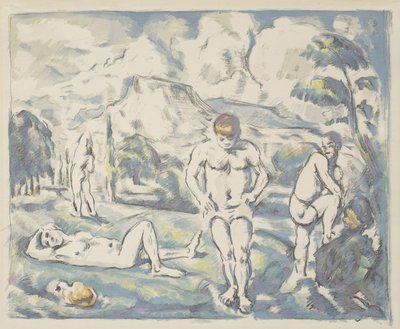 Yıkananlar: Büyük Tabak, 1898 by Paul Cézanne