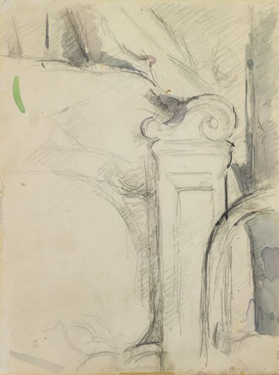 Karyola (kağıt üzerine kalem & wc) by Paul Cézanne