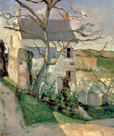 Ev ve Ağaç, c.1873-74 by Paul Cézanne