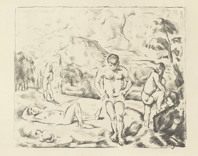 Büyük Yıkananlar, 1896-97 by Paul Cézanne
