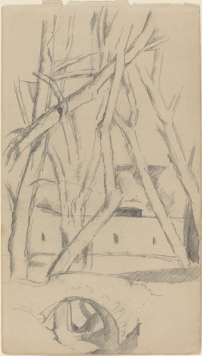 Küçük Köprü [rekto], c. 1880. by Paul Cézanne