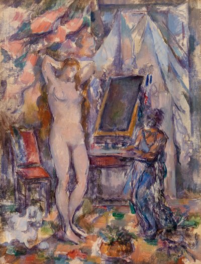 tuvalet by Paul Cézanne