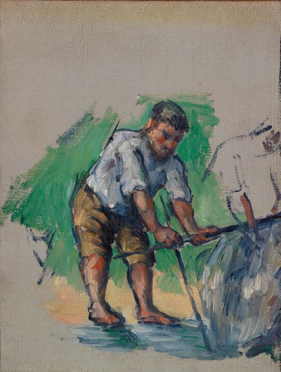 Kuyu Delici (Le Foreur) by Paul Cézanne