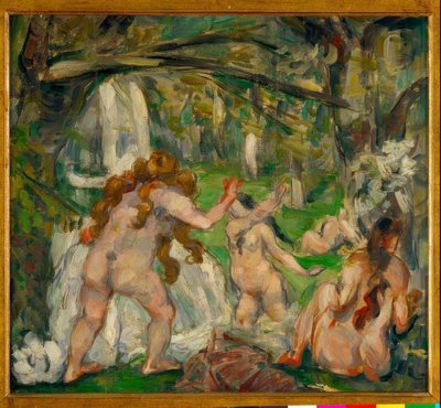 üç yüzücü by Paul Cézanne