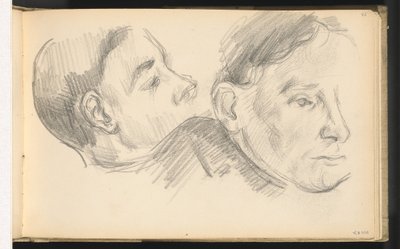 İki Kafa, 18901896. by Paul Cézanne