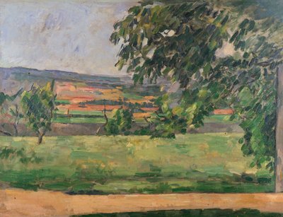 Jas de Bouffan'dan görünüm, 1875-76 by Paul Cézanne