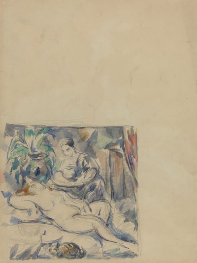 Uyanma [verso], c. 1880. by Paul Cézanne