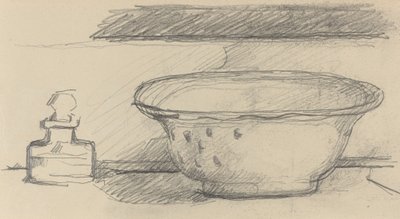 Lavabo ve Koku Şişesi [recto], 18771881. by Paul Cézanne