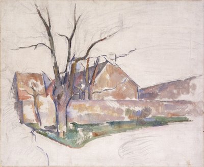 Kış Manzarası, c.1885 by Paul Cézanne