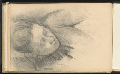 öne eğilen kadın by Paul Cézanne