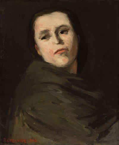 Kadının Başı; Tete de femme, 1864 by Paul Cézanne