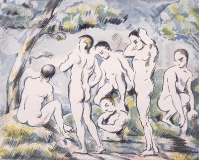 Küçük Yıkananlar by Paul Cézanne, Auguste Clot