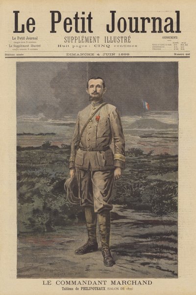 Binbaşı Jean-Baptiste Marchand, Fransız askeri ve kaşif by Paul Dominique Philippoteaux