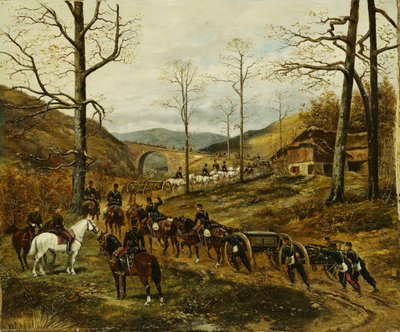Bir Vadide Hareket Eden Topçu, Rezonville, by Paul Emile Leon Perboyre