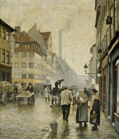 Krystalgade, Kopenhag, by Paul Fischer