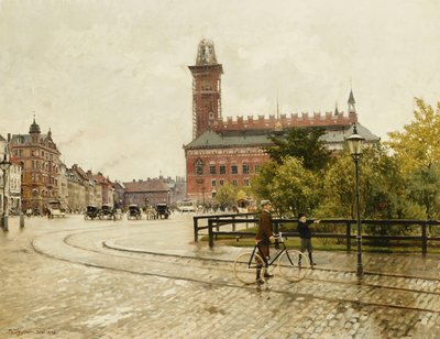Raadhuspladsen, Kopenhag, 1893 by Paul Fischer