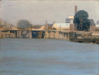 Shrewsbury Rıhtımı (tuval üzerine yağlı boya) by Paul Fordyce Maitland