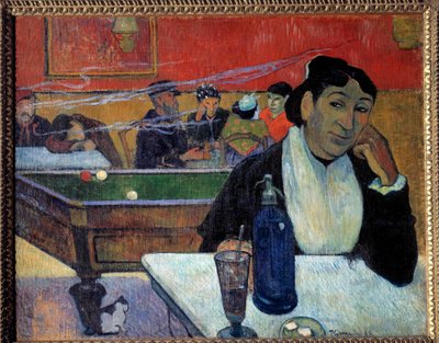 Kafede (Arles) Tablo Paul Gauguin (1848-1902) 1888 Moskova. Puşkin Müzesi by Paul Gauguin