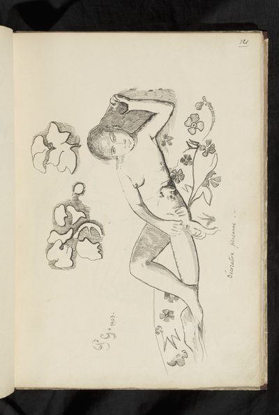 Öncesi ve sonrası - "Dekoratif kişi" çizimi by Paul Gauguin
