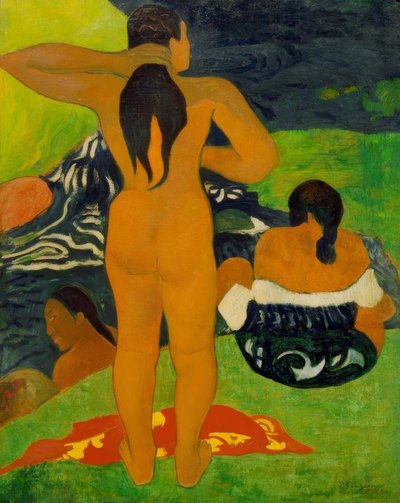 Tahiti kadınlarının yıkanması by Paul Gauguin