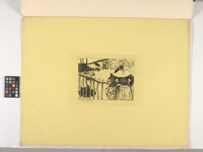 Bir Çitin Yanındaki Breton Kadınlar by Paul Gauguin