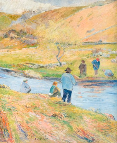 Breton balıkçılar by Paul Gauguin
