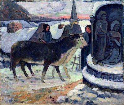 Noel Gecesi, 1902-3 dolayları (tuval üzerine yağlıboya) by Paul Gauguin