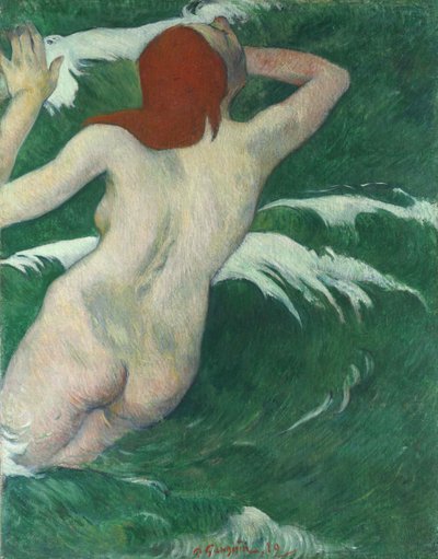 Dalgalarda veya Ondine In the Waves veya Undine, 1889. by Paul Gauguin
