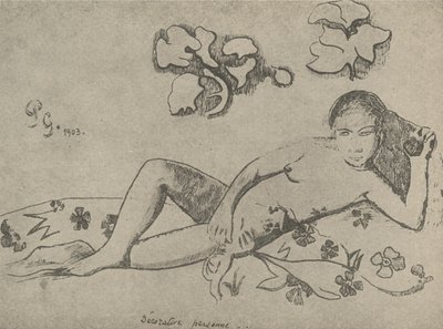 Dekoratif Figür, 1936. by Paul Gauguin