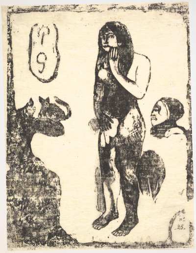 Havva, 1898-99. by Paul Gauguin