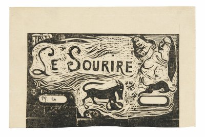 Fox, İki Kadın Büstü ve Tavşan, Le sourire için başlık by Paul Gauguin