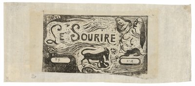 Fox, İki Kadın Büstü ve Tavşan, Le sourire için başlık by Paul Gauguin