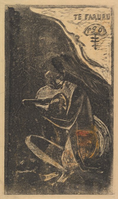 Burada Sevişiyoruz Te Faruru, Parfüm Noa Noa, 1893-94. by Paul Gauguin