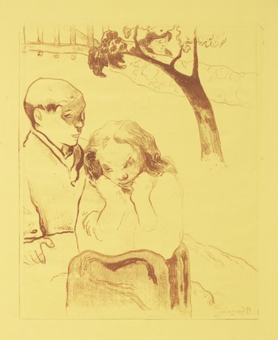 İnsan Sefalet, 1889 by Paul Gauguin