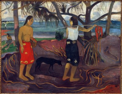 vahşi altında by Paul Gauguin