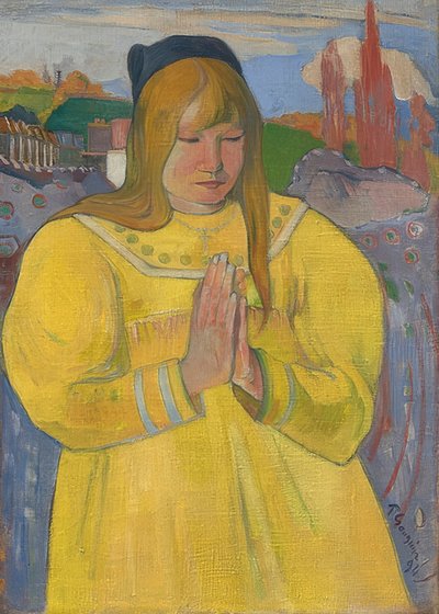Genç Hıristiyan kız. 1984 by Paul Gauguin