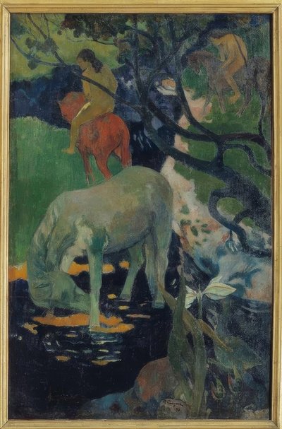 Beyaz At by Paul Gauguin