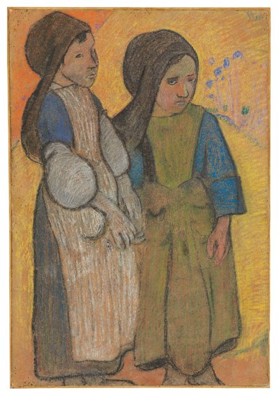 Denizden Önce Küçük Bretonlar II by Paul Gauguin