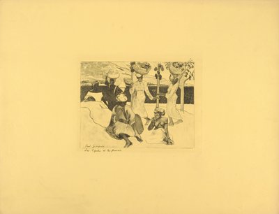 Çekirgeler ve Karıncalar - Martinik Hatırası by Paul Gauguin