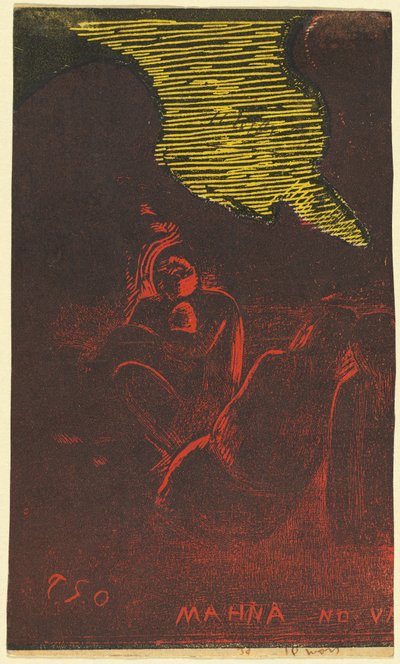 Mahna no Varua Ino (Şeytan Konuşuyor) [verso] by Paul Gauguin