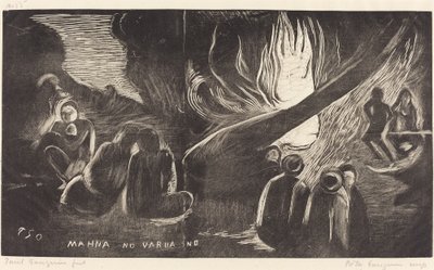 Mahna no Varua Ino (Şeytan Konuşuyor) by Paul Gauguin
