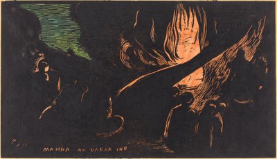 Mahna no Varua Ino (Şeytan Konuşuyor) by Paul Gauguin