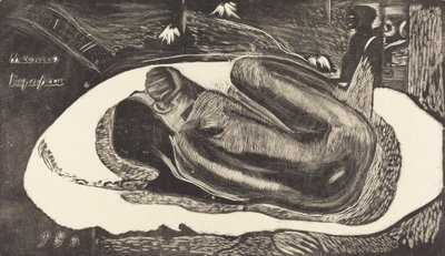 Manoa Tupapau Bir Ruhun Perisi Oluyor, 18941895. by Paul Gauguin